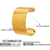 Wholesale Stainless Steel 18K Gold Electroplated Geometric Wide Bracelet Fashion Accessories