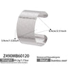 Wholesale Stainless Steel 18K Gold Electroplated Geometric Wide Bracelet Fashion Accessories