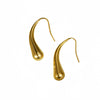 Wholesale Stainless Steel 18K Gold Electroplated Retro C Shaped Earrings And Bracelet For Women