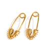 Wholesale Stainless Steel 18K Gold Love Heart Pin Earrings With Electroplating For Women High Fashion All Match Jewelry