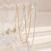 Wholesale Stainless Steel 18K Gold Plated Geometric Cross Chain Necklace For Women
