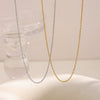 Wholesale Stainless Steel 18K Gold Plated Geometric Cross Chain Necklace For Women
