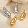 Wholesale Stainless Steel 18K Gold Plated Geometric Pattern Retro Style Women's Earrings