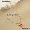 Wholesale Stainless Steel 18K Gold Plated Geometric Style Necklace