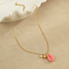 Wholesale Stainless Steel 18K Gold Plated Geometric Style Necklace