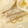 Wholesale Stainless Steel 18K Gold Plated Irregular Exaggerated C Shaped Electroplated Earrings For Women