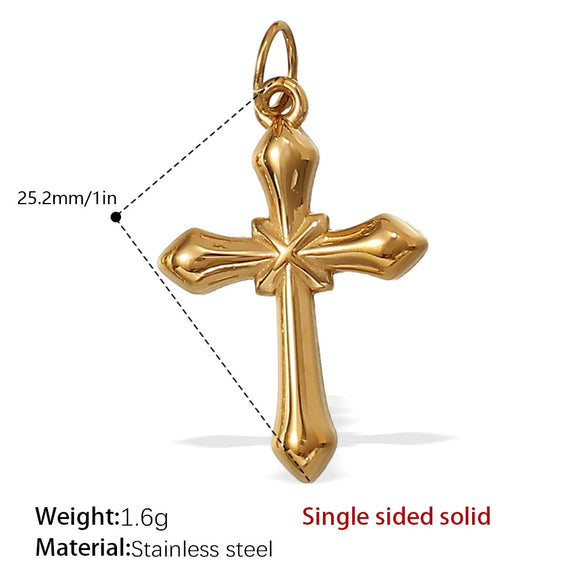 Wholesale 316L Stainless Steel 18K Gold Plated Joker Bow Heart Pendant Accessories In Fashion Style
