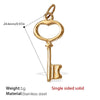 Wholesale 316L Stainless Steel 18K Gold Plated Joker Bow Heart Pendant Accessories In Fashion Style
