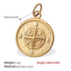 Wholesale 316L Stainless Steel 18K Gold Plated Joker Bow Heart Pendant Accessories In Fashion Style