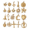 Wholesale 316L Stainless Steel 18K Gold Plated Joker Bow Heart Pendant Accessories In Fashion Style