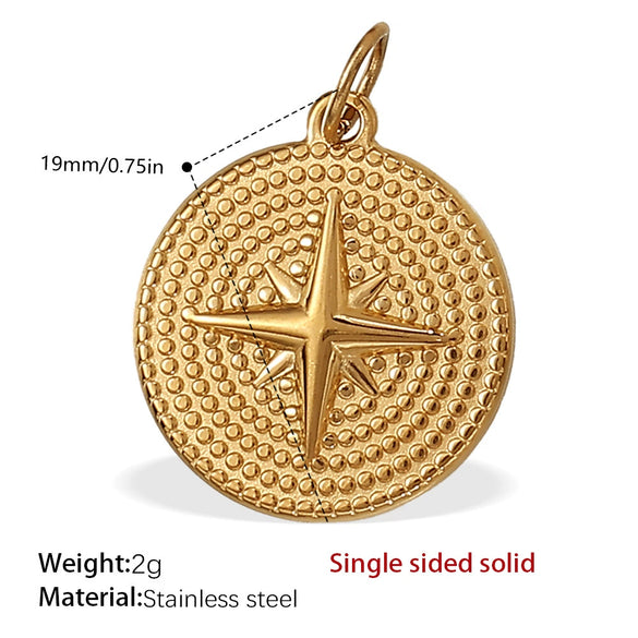 Wholesale 316L Stainless Steel 18K Gold Plated Joker Bow Heart Pendant Accessories In Fashion Style