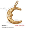 Wholesale 316L Stainless Steel 18K Gold Plated Joker Bow Heart Pendant Accessories In Fashion Style
