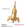 Wholesale 316L Stainless Steel 18K Gold Plated Joker Bow Heart Pendant Accessories In Fashion Style