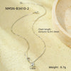 Wholesale Stainless Steel 18K Gold Plated Knot Winding Round Bead Pendant Necklace For Women
