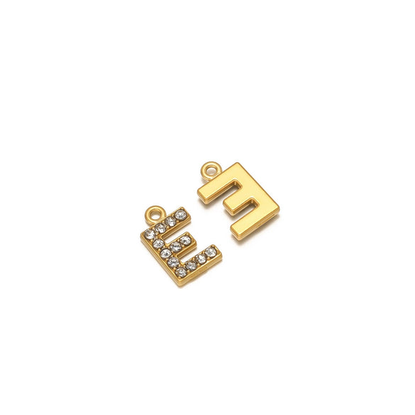 Wholesale Stainless Steel 18K Gold Plated Letter Pendants For Necklace Accessories