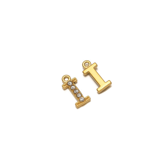 Wholesale Stainless Steel 18K Gold Plated Letter Pendants For Necklace Accessories