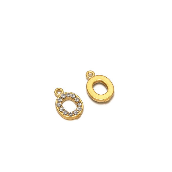 Wholesale Stainless Steel 18K Gold Plated Letter Pendants For Necklace Accessories