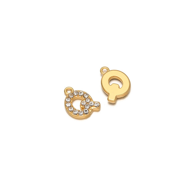 Wholesale Stainless Steel 18K Gold Plated Letter Pendants For Necklace Accessories