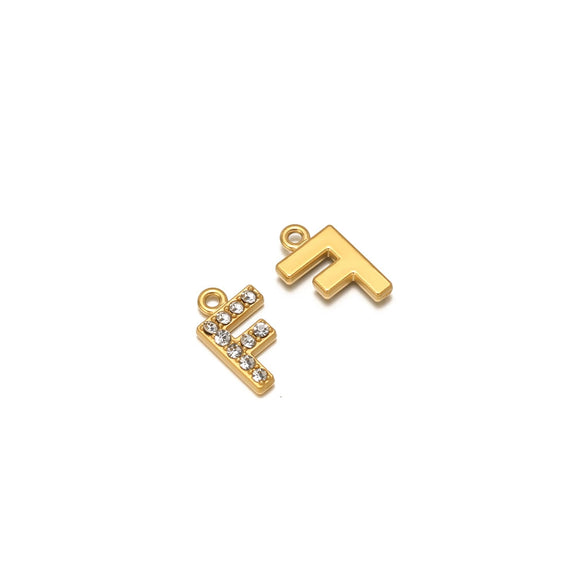 Wholesale Stainless Steel 18K Gold Plated Letter Pendants For Necklace Accessories