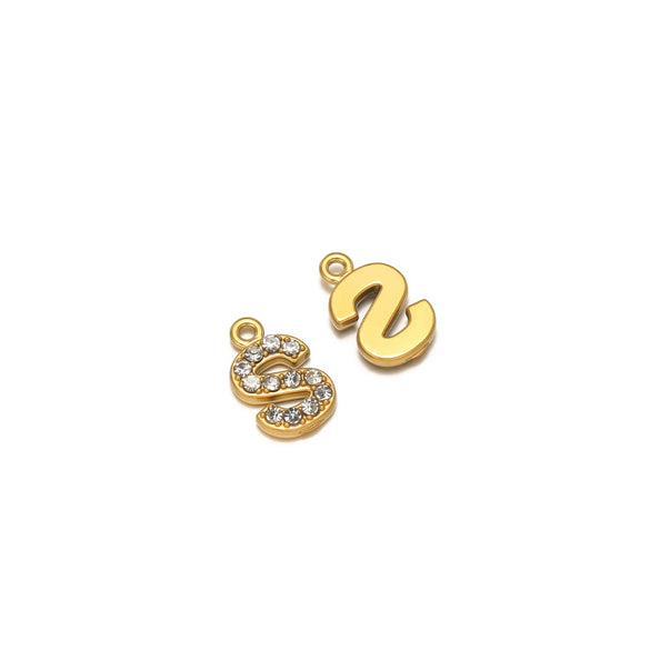Wholesale Stainless Steel 18K Gold Plated Letter Pendants For Necklace Accessories