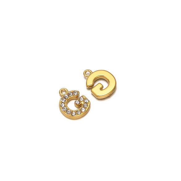 Wholesale Stainless Steel 18K Gold Plated Letter Pendants For Necklace Accessories
