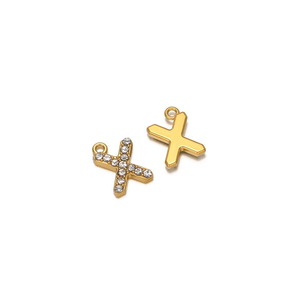 Wholesale Stainless Steel 18K Gold Plated Letter Pendants For Necklace Accessories