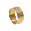 Wholesale Stainless Steel 18K Gold Plated Open Ring For Unisex With Punk Hip Hop Personality Style