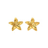Wholesale Stainless Steel 18K Gold Plated Polished Lily Flower Earrings For Women