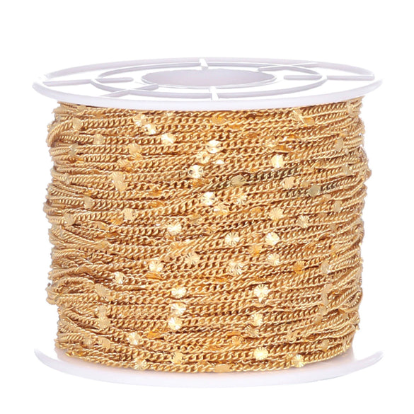 Wholesale Stainless Steel 18K Gold Plated Side Flower Chain Ladies Fashion Jewelry Necklace Bracelet Accessories