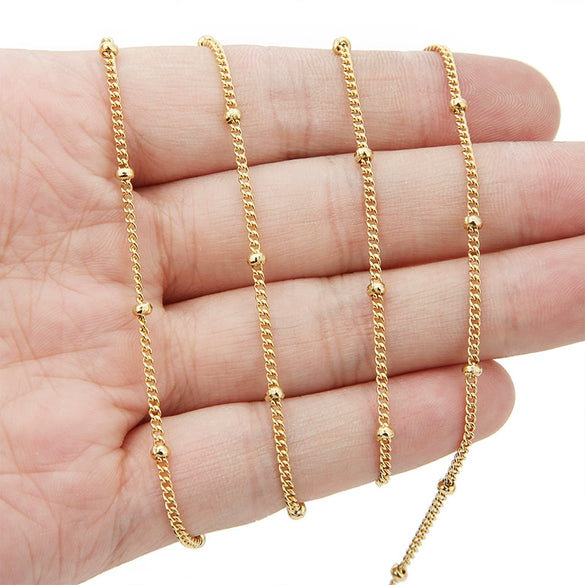 Wholesale Stainless Steel 18K Gold Plated Twist Chain Necklace Accessories