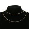Wholesale Stainless Steel 18K Gold Plated Twist Chain Necklace Accessories