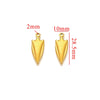 Wholesale Stainless Steel 18K Goldplated Minimalist Bow Trinket Pendant For Diy Necklace And Bracelet Handmade