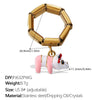 Wholesale 316L Stainless Steel 18K Goldplated Pendant Ring Fashion Jewelry For Women