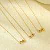 Wholesale Stainless Steel 18K Infinite Loop 8Shaped Geometric Titanium Steel Necklace For Women With Electroplating