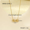 Wholesale Stainless Steel 18K Infinite Loop 8Shaped Geometric Titanium Steel Necklace For Women With Electroplating