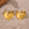 Wholesale 316L Stainless Steel 18K Real Gold Plated Irregular Geometric Three Dimensional Women's Earrings
