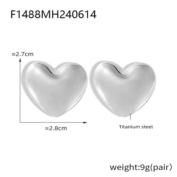 Wholesale 316L Stainless Steel 18K Real Gold Plated Irregular Geometric Three Dimensional Women's Earrings