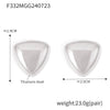 Wholesale 316L Stainless Steel 18K Real Gold Plated Irregular Geometric Three Dimensional Women's Earrings