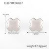 Wholesale 316L Stainless Steel 18K Real Gold Plated Irregular Geometric Three Dimensional Women's Earrings