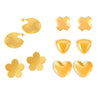 Wholesale 316L Stainless Steel 18K Real Gold Plated Irregular Geometric Three Dimensional Women's Earrings