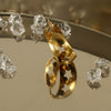 Wholesale 316L Stainless Steel 18K Star Hollow Retro Earrings For Women With Electroplating