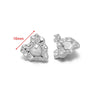 Wholesale Stainless Steel 18K Vacuum Plated Heart Embossed Love Earrings