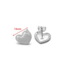 Wholesale Stainless Steel 18K Vacuum Plated Heart Embossed Love Earrings