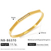 Wholesale Stainless Steel 18K Vacuum Plated In Furnace Bracelet Inlaid With Zircons In Ins Style