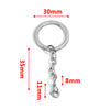 Wholesale Stainless Steel Key Chain Blank Pendant Accessories With Electroplating And Return Pattern For Diy