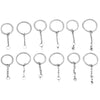 Wholesale Stainless Steel Key Chain Blank Pendant Accessories With Electroplating And Return Pattern For Diy