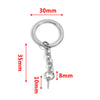 Wholesale Stainless Steel Key Chain Blank Pendant Accessories With Electroplating And Return Pattern For Diy