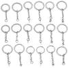 Wholesale Stainless Steel Key Chain Blank Pendant Accessories With Electroplating And Return Pattern For Diy