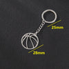 Wholesale Stainless Steel Keychain With Geometric Round Volleyball Football And Animal Bear Little Pig Pendants Electroplated
