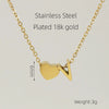 Wholesale Stainless Steel Letter And Heart Pendant Necklace With Electroplating And Cross Chain Design Unisex